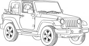 How to draw: Jeep Wrangler