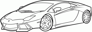 How to draw: Lamborghini Aventador