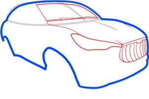 Jak narysować: Maserati Kubang 3