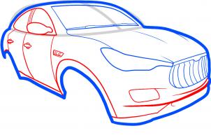 Jak narysować: Maserati Kubang 4