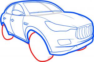 Jak narysować: Maserati Kubang 5