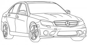 How to draw: Mercedes-Benz