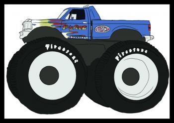 How to draw: Monster truck