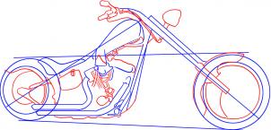 Tutorial de dibujo: Motocicleta