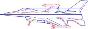 Jak narysować: Samolot odrzutowy 3