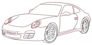 Jak narysować: Porsche