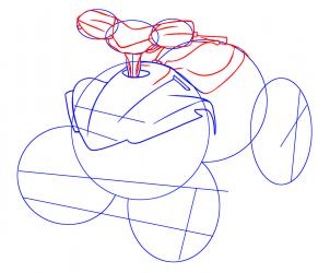Come disegnare: Quad-bike 3