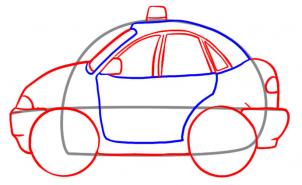 How to draw: Police car