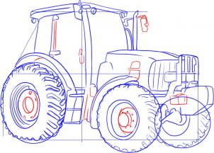 Tutorial de dibujo: Tractor