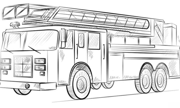 Jak narysować: Wóz strażacki