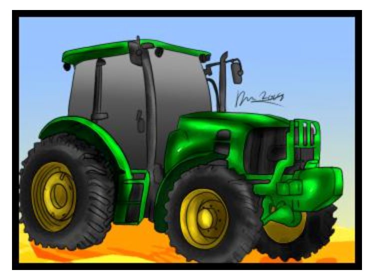 Tutorial de dibujo: Tractor