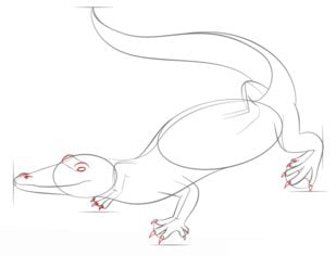 Zeichnen Tutorial: Alligator 7