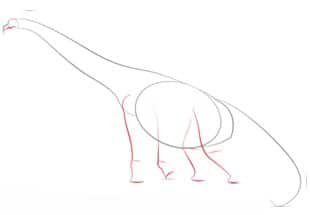 How to draw: Brachiosaurus 3