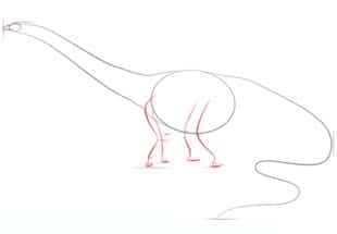 Zeichnen Tutorial: Diplodocus