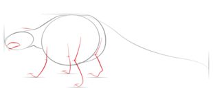 Zeichnen Tutorial: Ankylosaurus 3