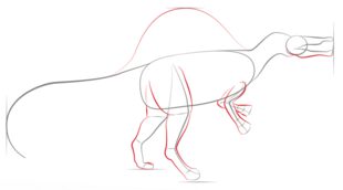 Zeichnen Tutorial: Spinosaurus 4