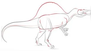Tutorial de dibujo: Spinosaurus