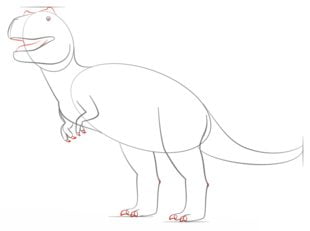 Tutorial de dibujo: Tiranosaurio