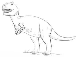 Tutorial de dibujo: Tiranosaurio