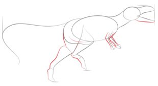 Tutorial de dibujo: Dinosaurio 4