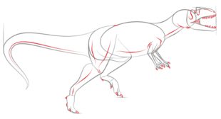 Tutorial de dibujo: Dinosaurio 6