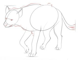 Zeichnen Tutorial: Hyäne