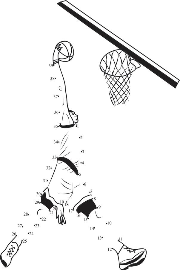 Relier les points: Basket-ball