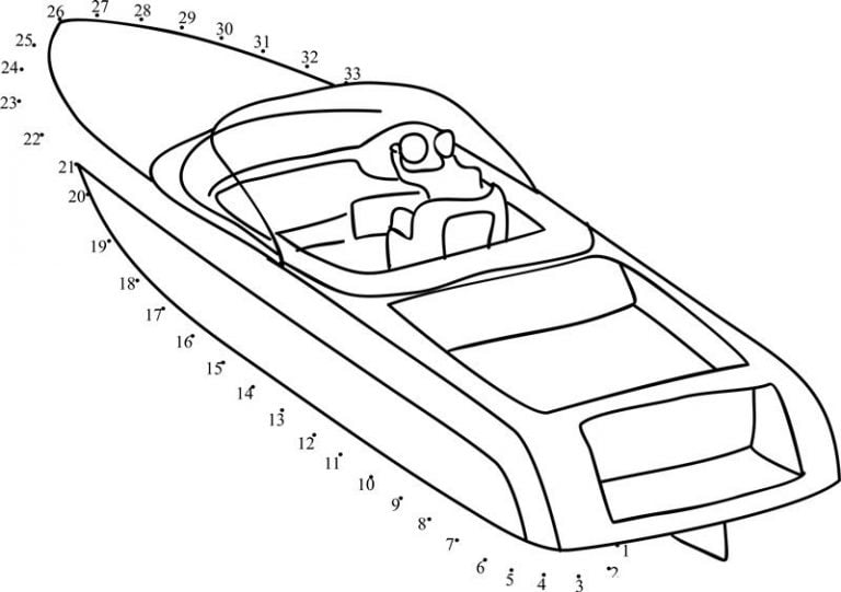 Connect The Dots Boat Printable For Kids Adults Free Connect The Dots Boat Printable For Kids Adults Free
