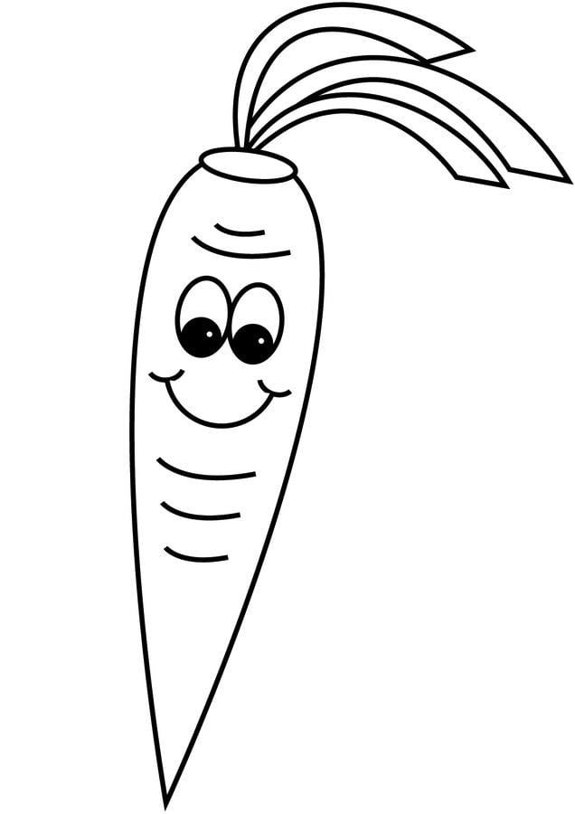 Dibujos para colorear: Zanahorias