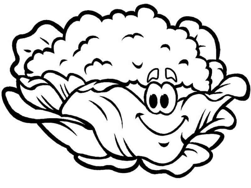 Coloring pages: Cauliflower 3