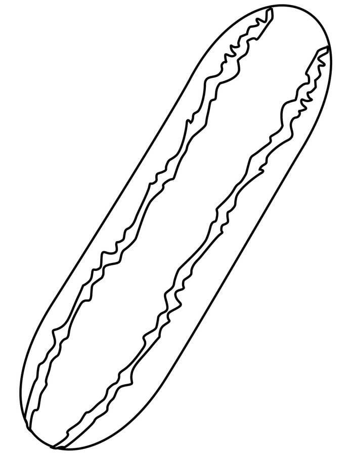 Coloring pages: Cucumber