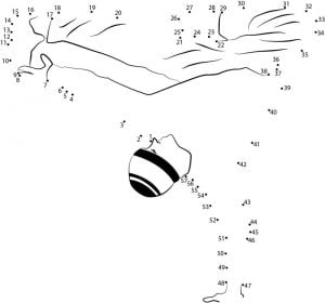 Connect the dots: Dancer, printable for kids &amp; adults, free