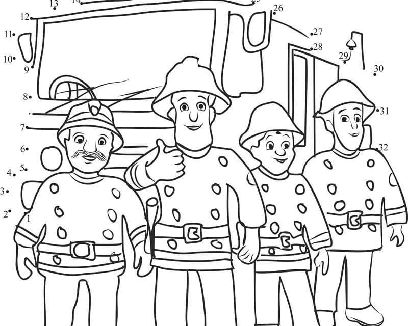 Connect the dots: Fireman Sam