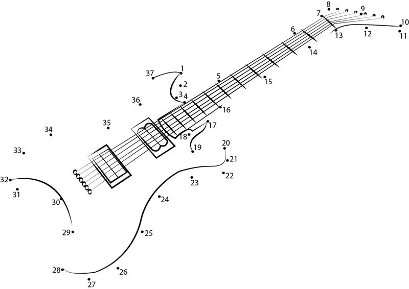 Unisci i puntini: Chitarra 5