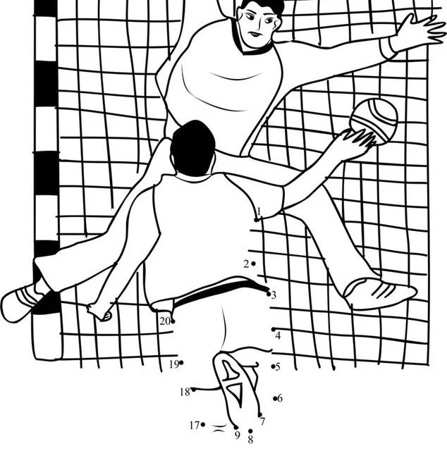 Relier les points: Handball