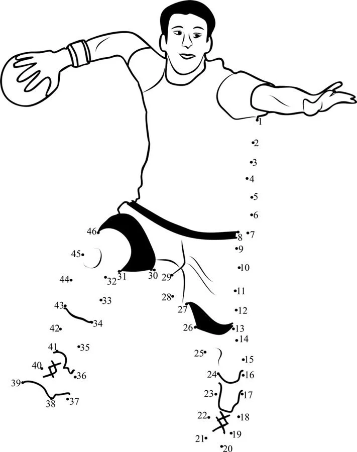 Relier les points: Handball 2