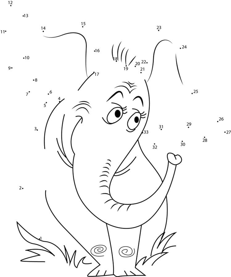 Unir puntos: Dr. Seuss' Horton Hears a Who! 4