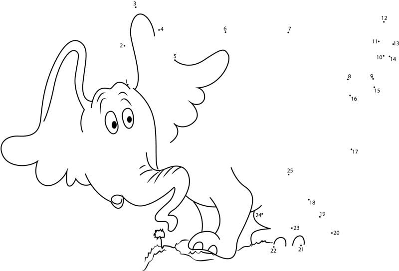 Unir puntos: Dr. Seuss' Horton Hears a Who!