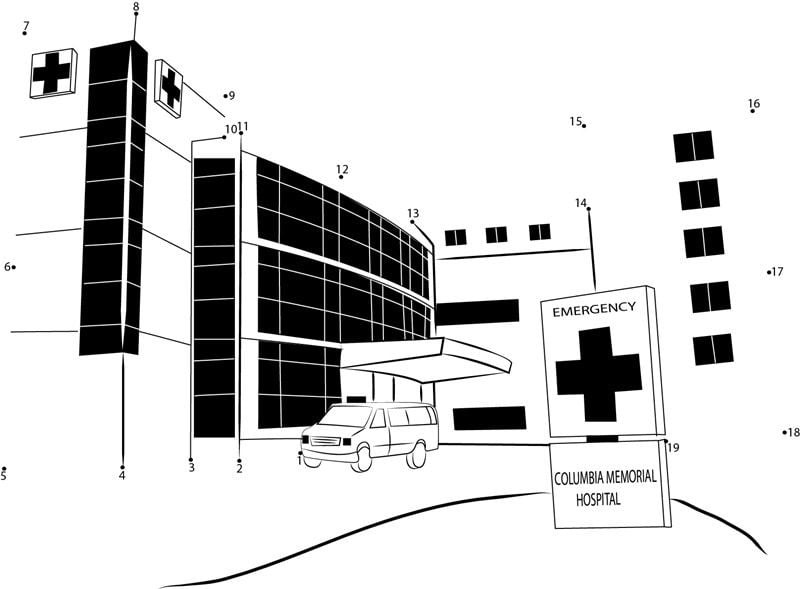 Punkt zu Punkt: Krankenhaus