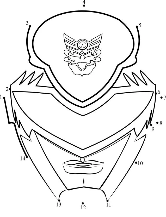 Połącz kropki: Power Rangers 6