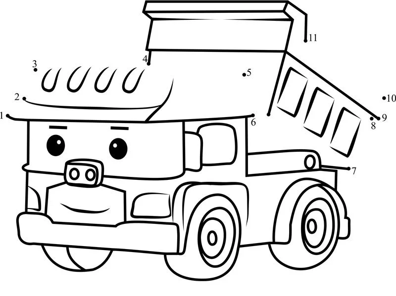 Unisci i puntini: Robocar Poli 6