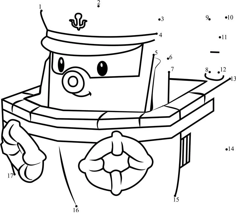 Unisci i puntini: Robocar Poli 7