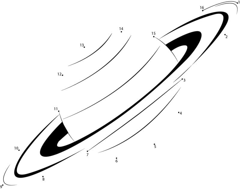 Połącz kropki: Saturn