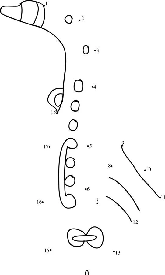 Połącz kropki: Saksofon 2