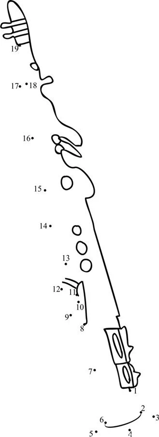 Połącz kropki: Saksofon 4