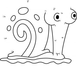 Connect the dots: Spongebob squarepants, printable for kids &amp; adults, free