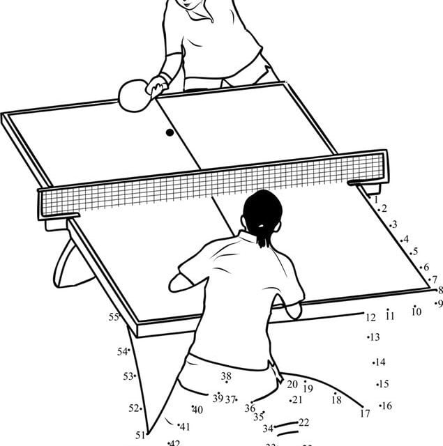 Połącz kropki: Tenis stołowy