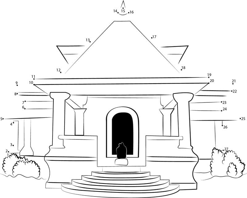 Połącz kropki: Świątynia