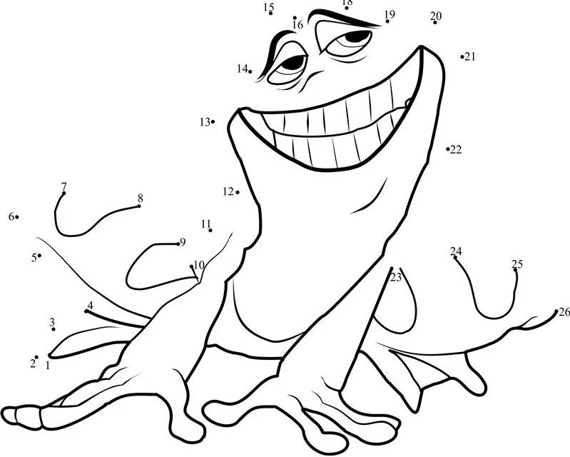 Punkt zu Punkt: Küss den Frosch