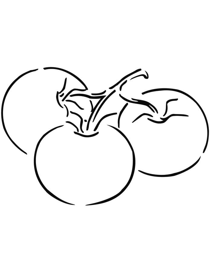 Coloring pages: Tomato 14